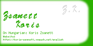 zsanett koris business card